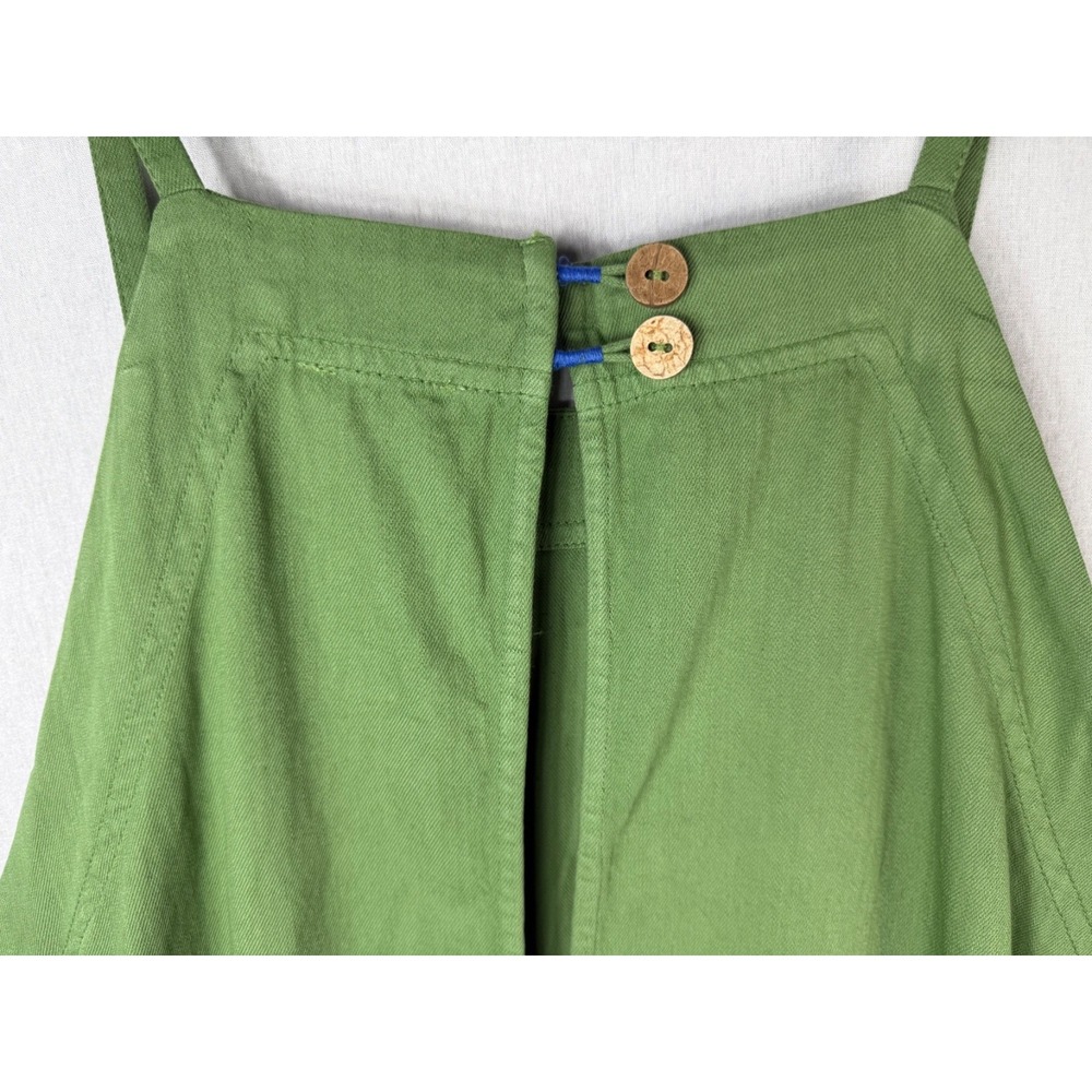 Anthropologie Pilcro Kyla Flounce Dress Olive Green Fray Hem Womens Size 2X Plus - Picture 5 of 11